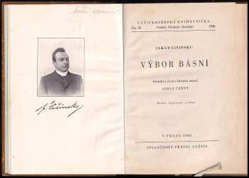 Jakub Čišinski: Výbor básní