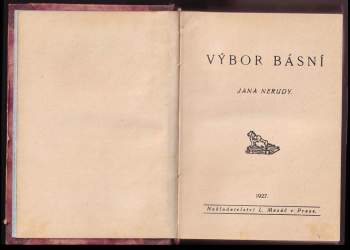Jan Neruda: Výbor básní Jana Nerudy