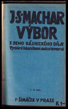 Josef Svatopluk Machar: Výbor