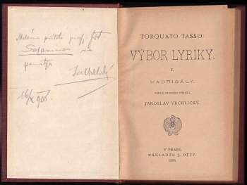 Torquato Tasso: Výbor lyriky