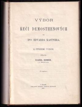Demosthenes: Výbor řečí Demosthenových