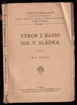 Výbor z básní Jos. V. Sládka