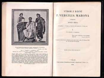 Vergilius: Výbor z básní P. Vergilia Marona. I, Úvod a text