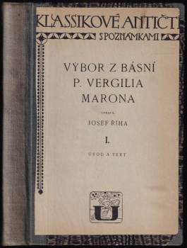 Vergilius: Výbor z básní P. Vergilia Marona