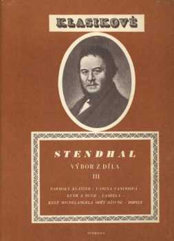 Výbor z díla : III - Stendhal (1951, Svoboda) - ID: 168163