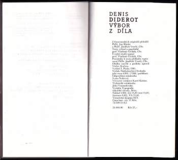 Denis Diderot: Výbor z díla