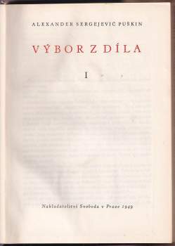 Aleksandr Sergejevič Puškin: Výbor z díla