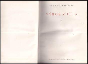 Guy de Maupassant: Výbor z díla