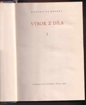 Honoré de Balzac: Výbor z díla I - II