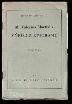 Marcus Valerius Martialis: Výbor z epigramů