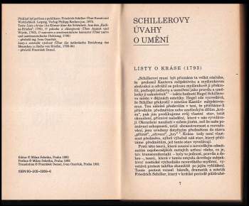 Friedrich Schiller: Výbor z filozofických spisů