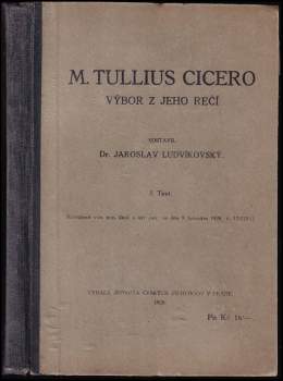 Marcus Tullius Cicero: Výbor z jeho řečí