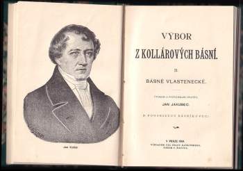 Ján Kollár: Výbor z Kollárových básní I + II KOMPLET SVÁZÁNO V JEDNOM SVAZKU
