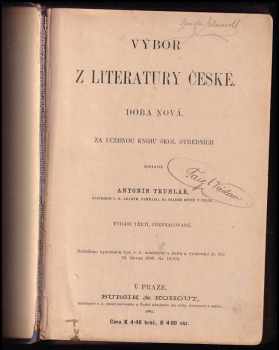 Výbor z literatury české - doba nová