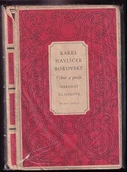 Výbor z poesie - Karel Havlíček Borovský (1951, Mladá fronta) - ID: 793041