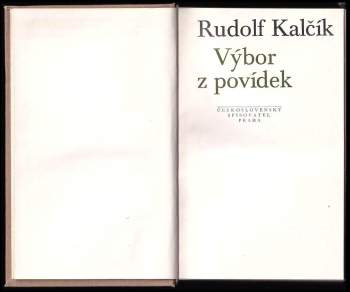 Rudolf Kalčík: Výbor z povídek