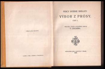 Percy Bysshe Shelley: Výbor z prósy