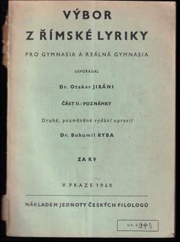 Výbor z římské lyriky
