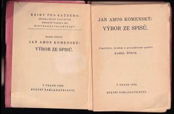 Jan Amos Komenský: Výbor ze spisů