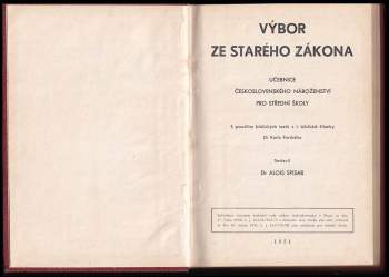 Karel Farský: Výbor ze Starého zákona