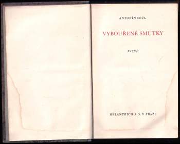 Antonín Sova: Vybouřené smutky