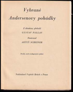 Hans Christian Andersen: Vybrané Andersenovy pohádky