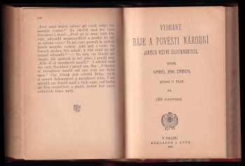 Vybrané báje a pověsti národní jiných větví slovanských