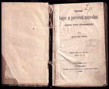 Karel Jaromír Erben: Vybrané báje a pověsti národní jiných větví slovanských
