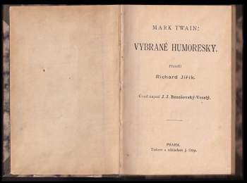 Mark Twain: Vybrané humoresky