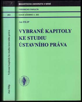 Jan Filip: Vybrané kapitoly ke studiu ústavního práva