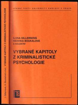 Vybrané kapitoly z kriminalistické psychologie