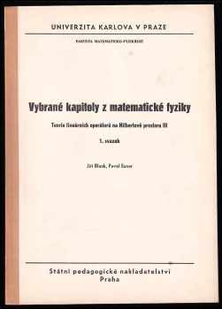 Vybrané kapitoly z matematické fyziky