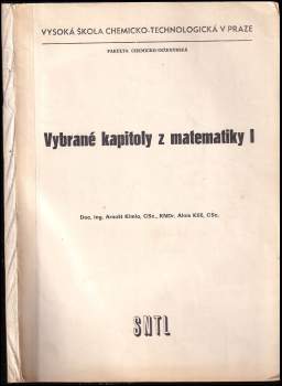 Vybrané kapitoly z matematiky