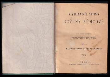 Božena Němcová: Vybrané spisy Boženy Němcové