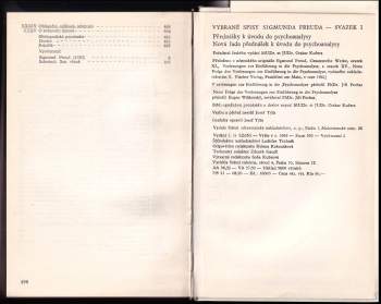 Sigmund Freud: Vybrané spisy I