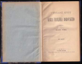 Karel Havlíček Borovský: Vybrané spisy Karla Havlíčka Borovského