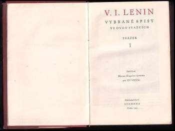 Vladimir Il'jič Lenin: Vybrané spisy ve dvou svazcích