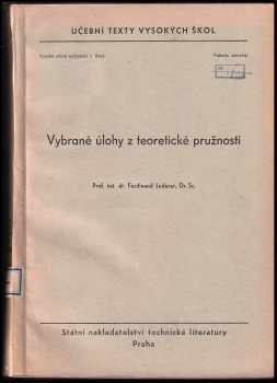 Vybrané úlohy z teoretické pružnosti