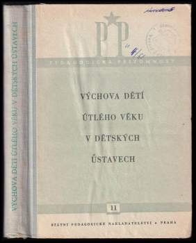 Výchova dětí útlého věku v dětských ústavech