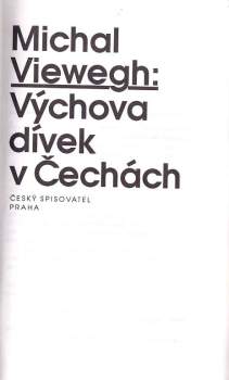 Michal Viewegh: Výchova dívek v Čechách