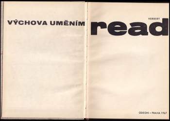 Herbert Edward Read: Výchova uměním