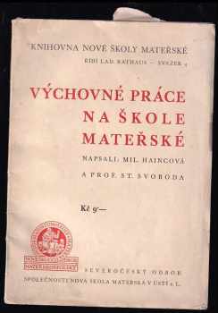 Výchovné práce na škole mateřské