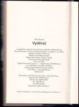 Felix Francis: Vyděrač