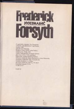 Frederick Forsyth: Vyjednavač