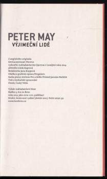 Peter May: Výjimeční lidé