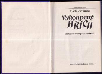 Vlasta Javořická: Vykoupený hřích