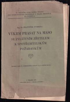 Výkrm prasat na maso se zvláštním zřetelem k spotřebitelským požadavkům