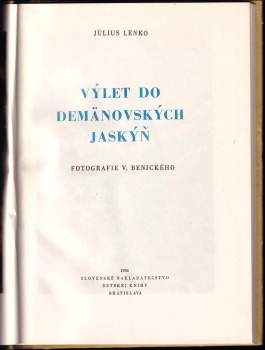 Július Lenko: Výlet do Demänovských jaskýn