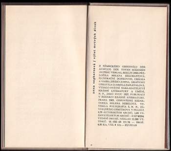 Anna Seghers: Výlet mrtvých dívek