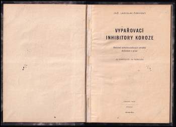 Ladislav Červený: Vypařovací inhibitory koroze
